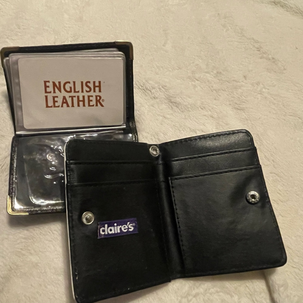 Claire's White Marble ID Card Holder Wallet